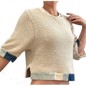 Opening Ceremony Knits Colorblock Trim Sweater - Size S